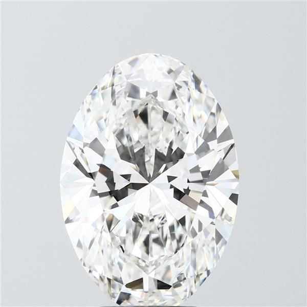 6.09 Carat F-VVS2 Oval Lab Diamond