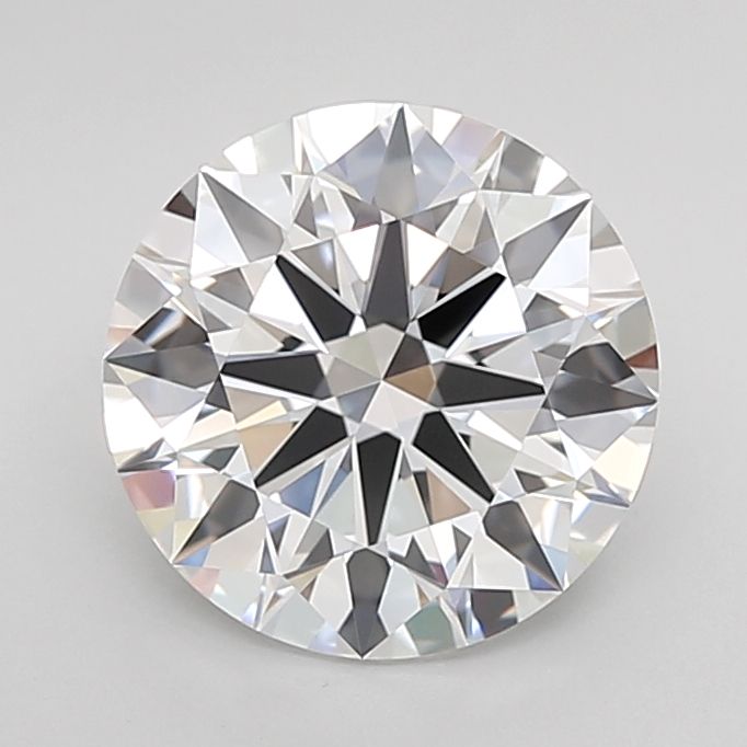 2.71 Carat D-IF Round Lab Diamond
