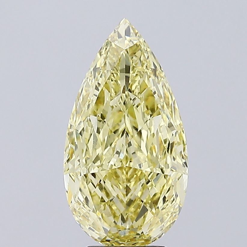 5.06 Carat Pear Cut Fancy Yellow