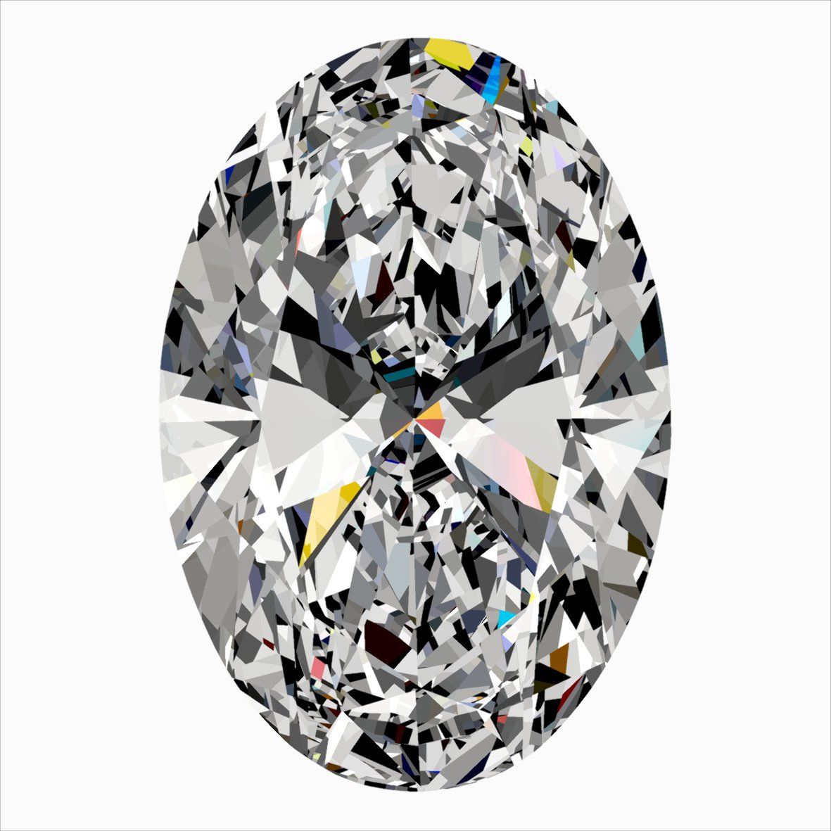 0.32 Carat H-VS1 Oval Cut Diamond