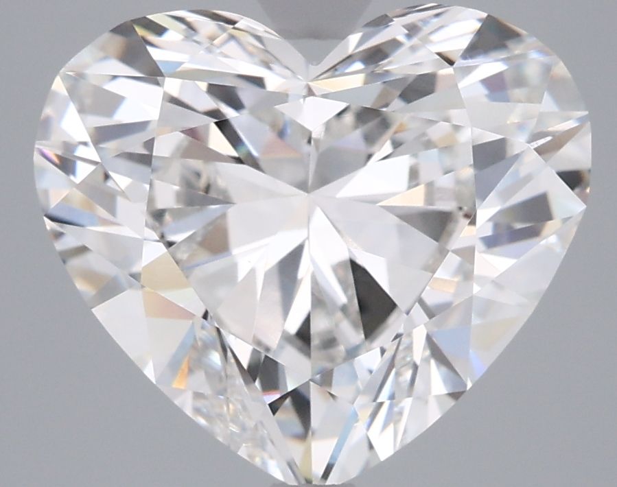 3.95 Carat F-VVS2 Heart Lab Diamond