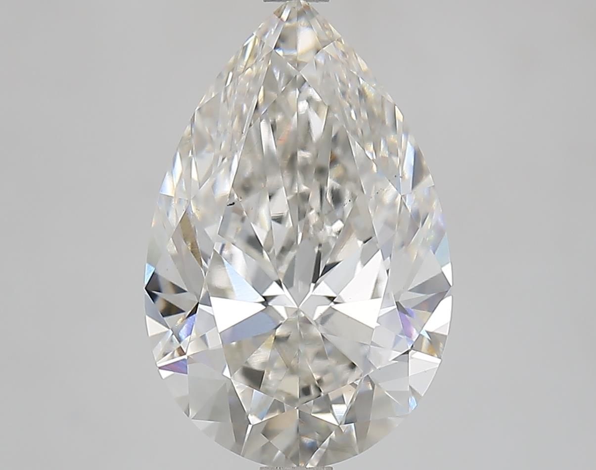 4.52 Carat G-VS2 Pear Lab Diamond