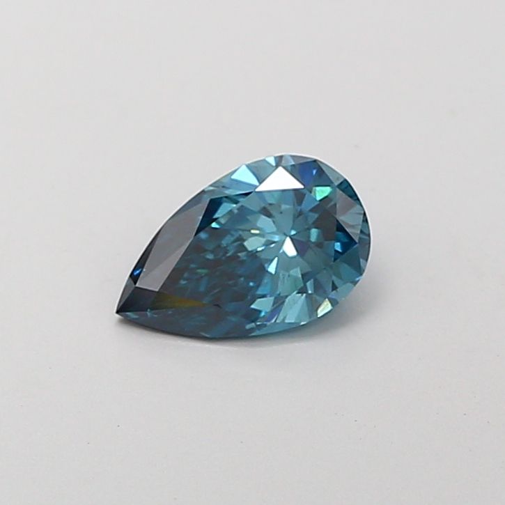 0.56 Carat Pear Cut Fancy Blue