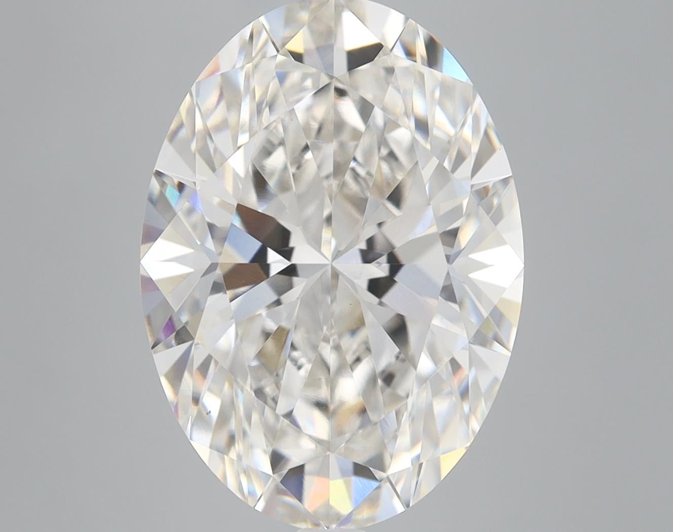 6.42 Carat H-VS1 Oval Lab Diamond