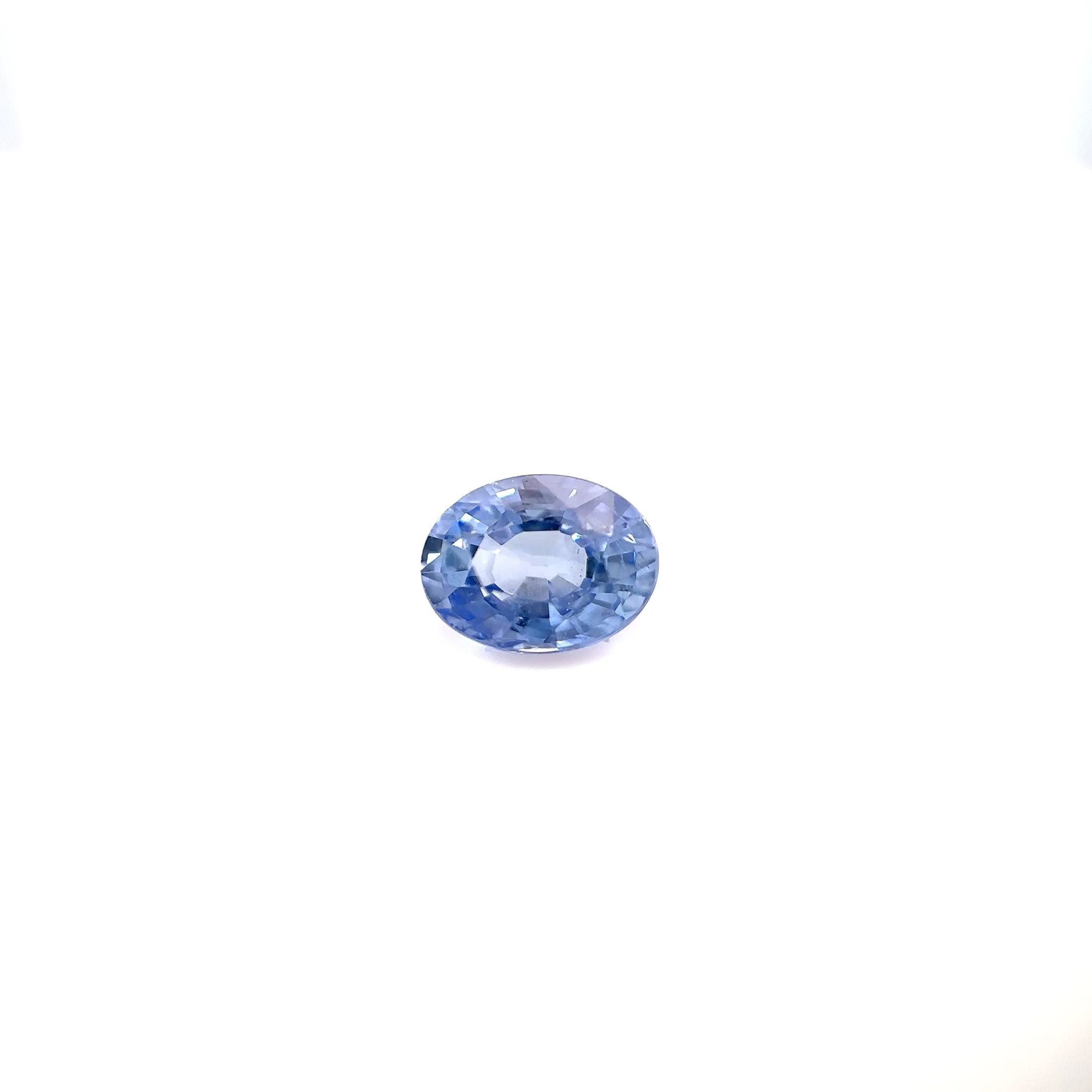 1.04 Carat Oval Cut Blue Sapphire