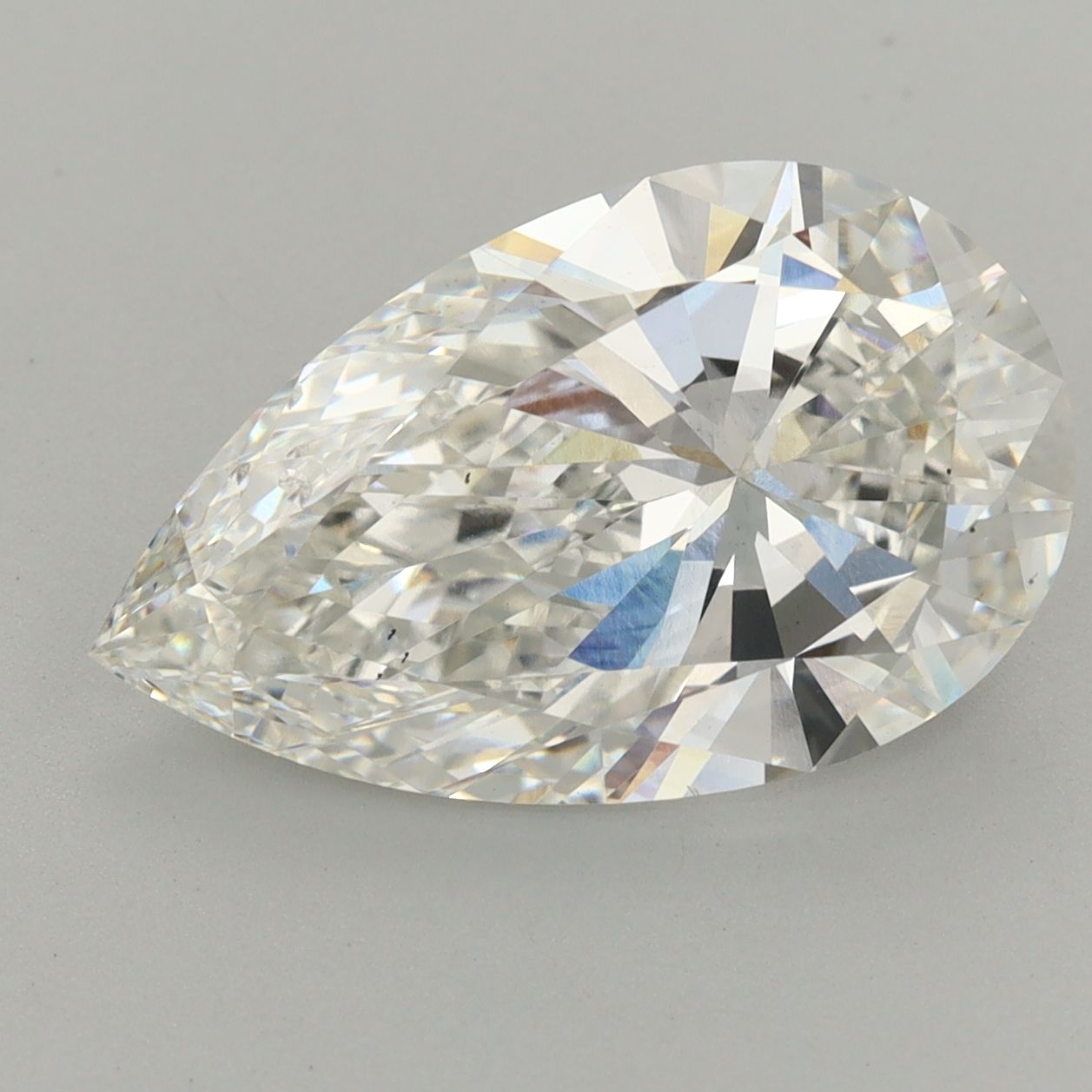 5.52 Carat F-VS2 Pear Lab Diamond