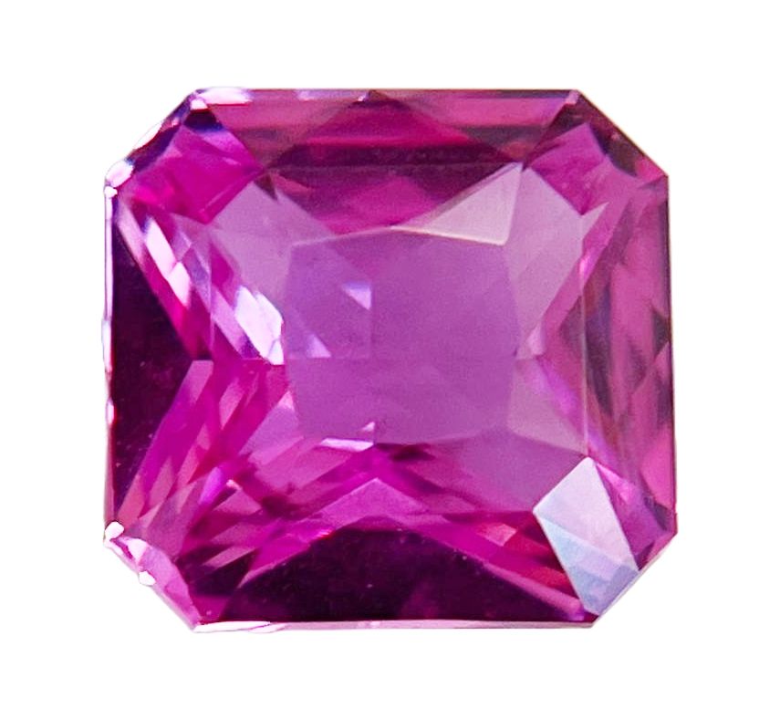 2.61 Carat Faceted Cut Pink Sapphire