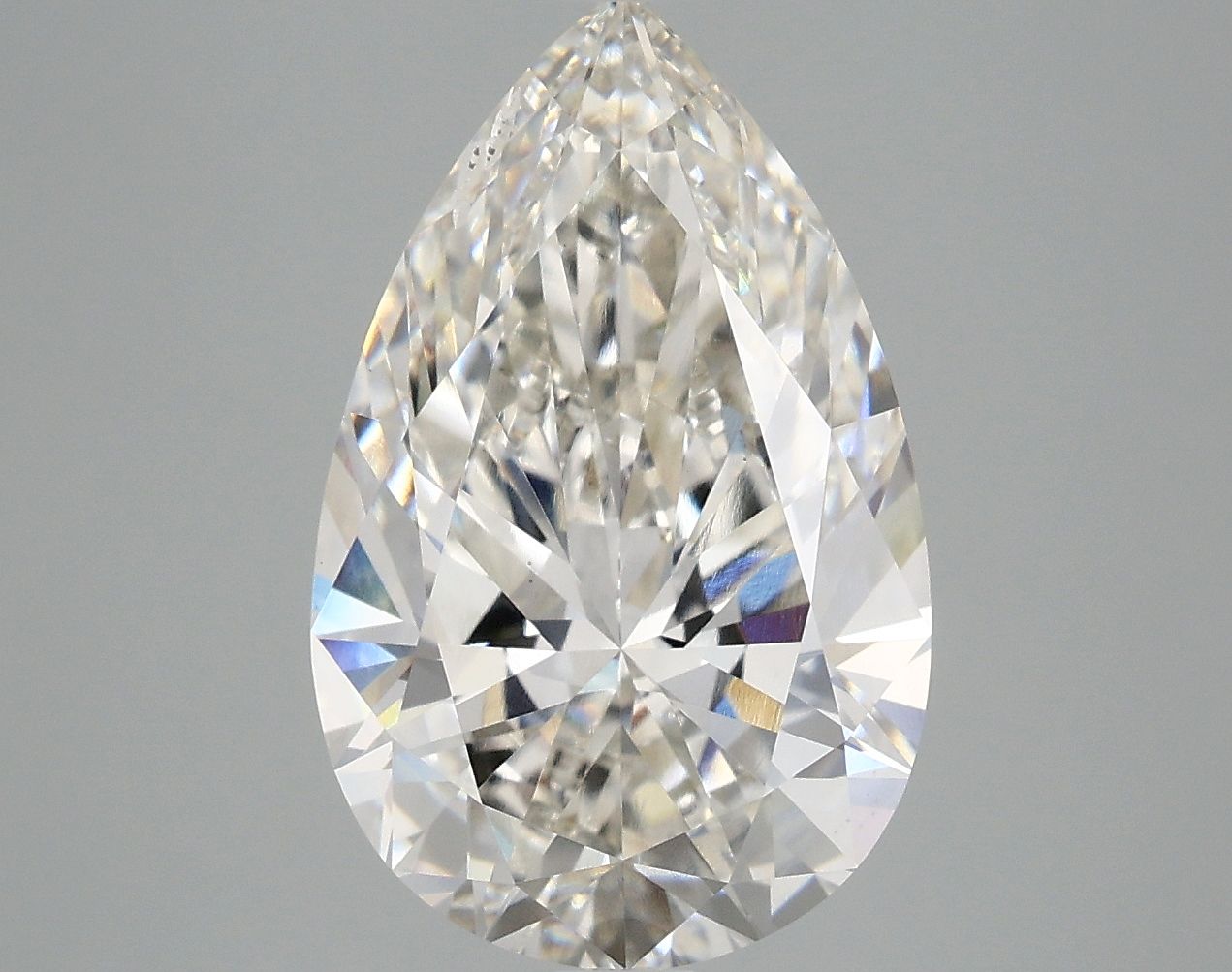 5.03 Carat G-SI1 Pear Lab Diamond