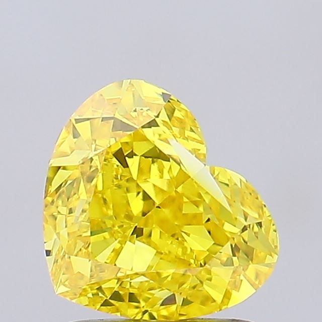 2.02 Carat Heart Cut Fancy Yellow