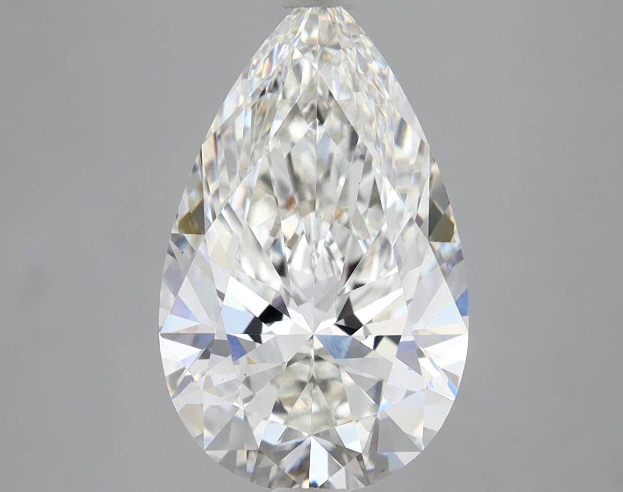 3.81 Carat G-VS1 Pear Lab Diamond
