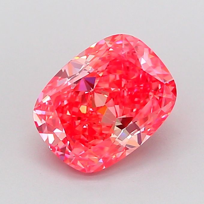 1.65 Carat Cushion Cut Fancy Red