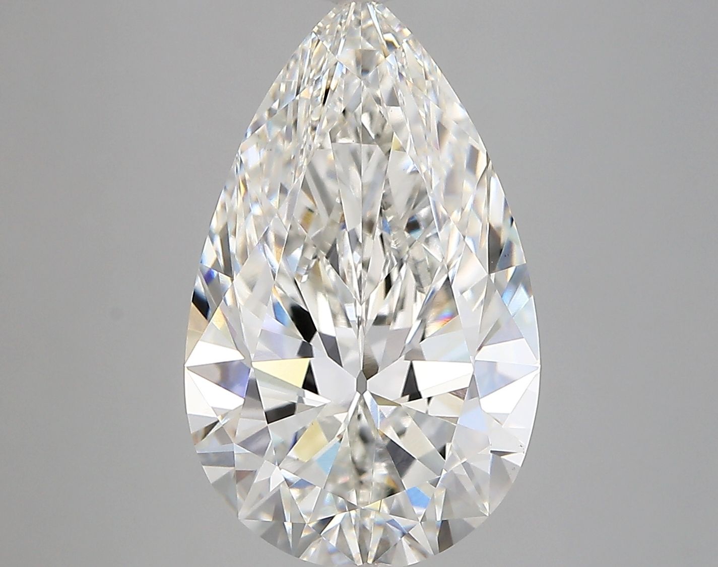 6.11 Carat F-VVS2 Pear Lab Diamond
