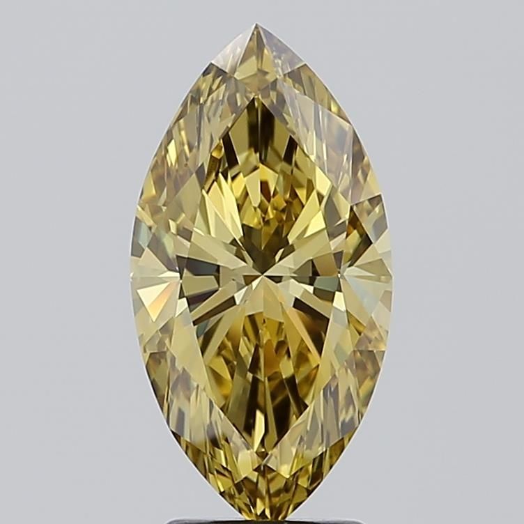 2.74 Carat Marquise Cut Fancy Yellow