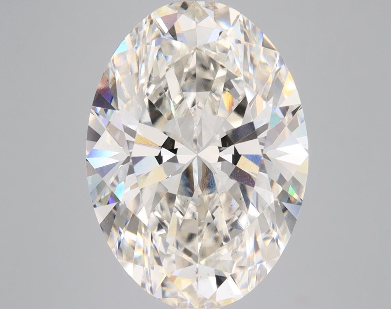 6.33 Carat H-VS2 Oval Lab Diamond