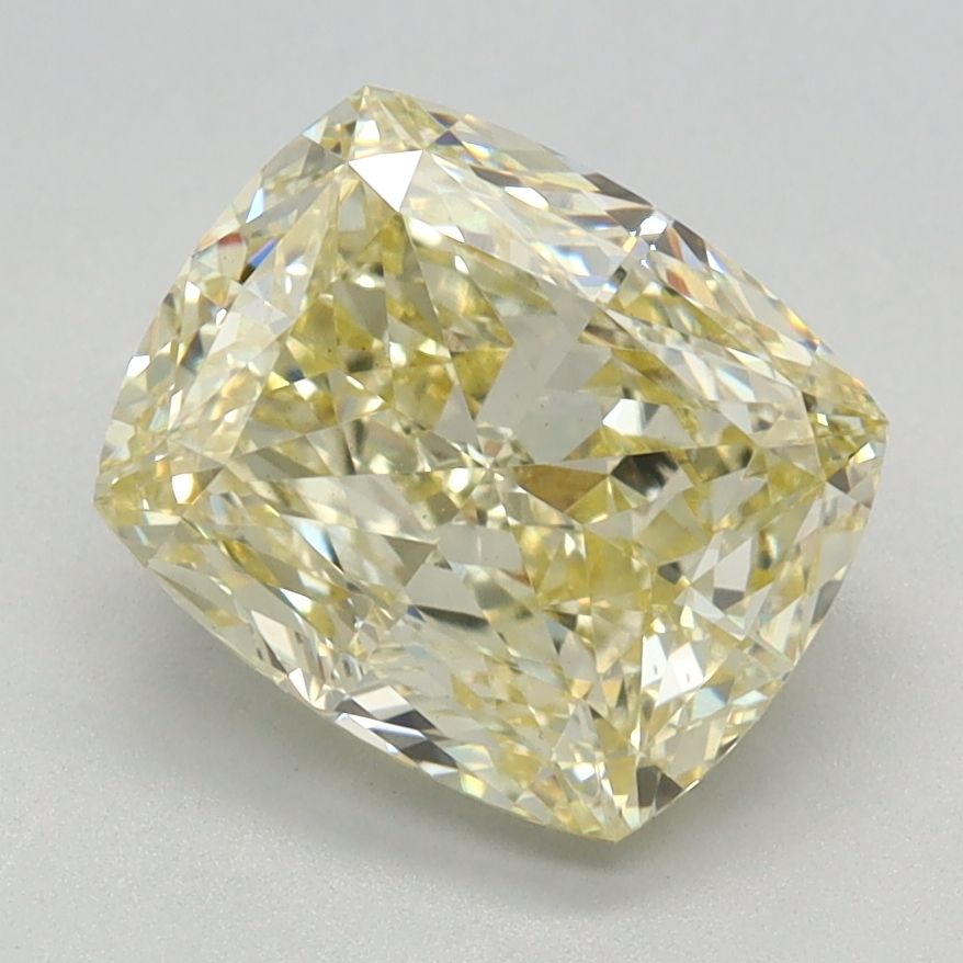 2.46 Carat Cushion Cut Fancy Yellow
