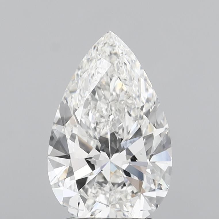 2.01 Carat F-VVS2 Pear Lab Diamond