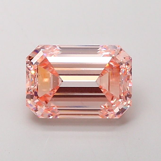 3.51 Carat Emerald Cut Fancy Pink