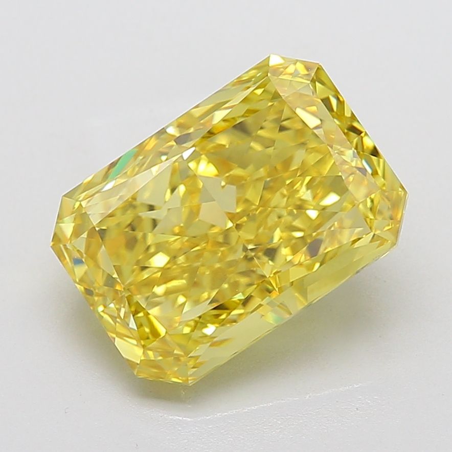 7.69 Carat Radiant Cut Fancy Yellow