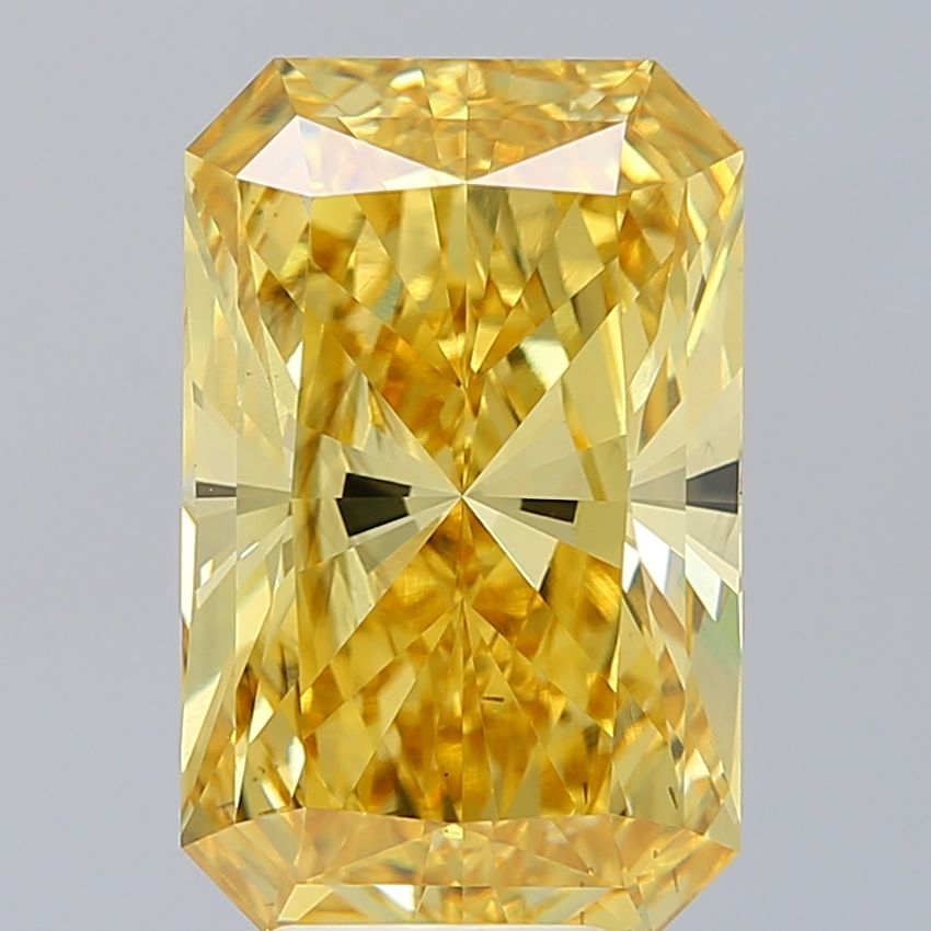 6.91 Carat Radiant Cut Fancy Yellow