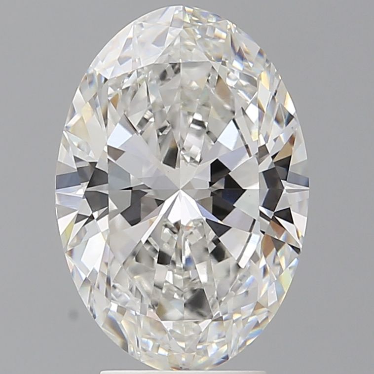 4.05 Carat F-VVS2 Oval Lab Diamond