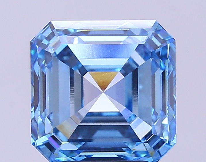 5.01 Carat Asscher Cut Fancy Blue