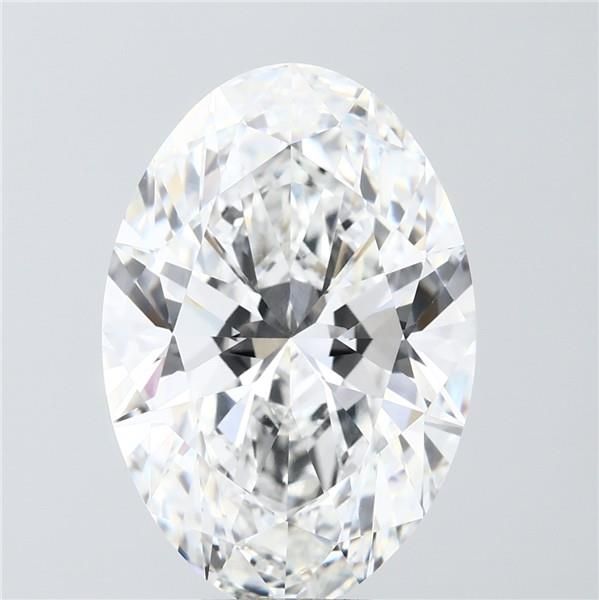 8.09 Carat F-VVS2 Oval Lab Diamond