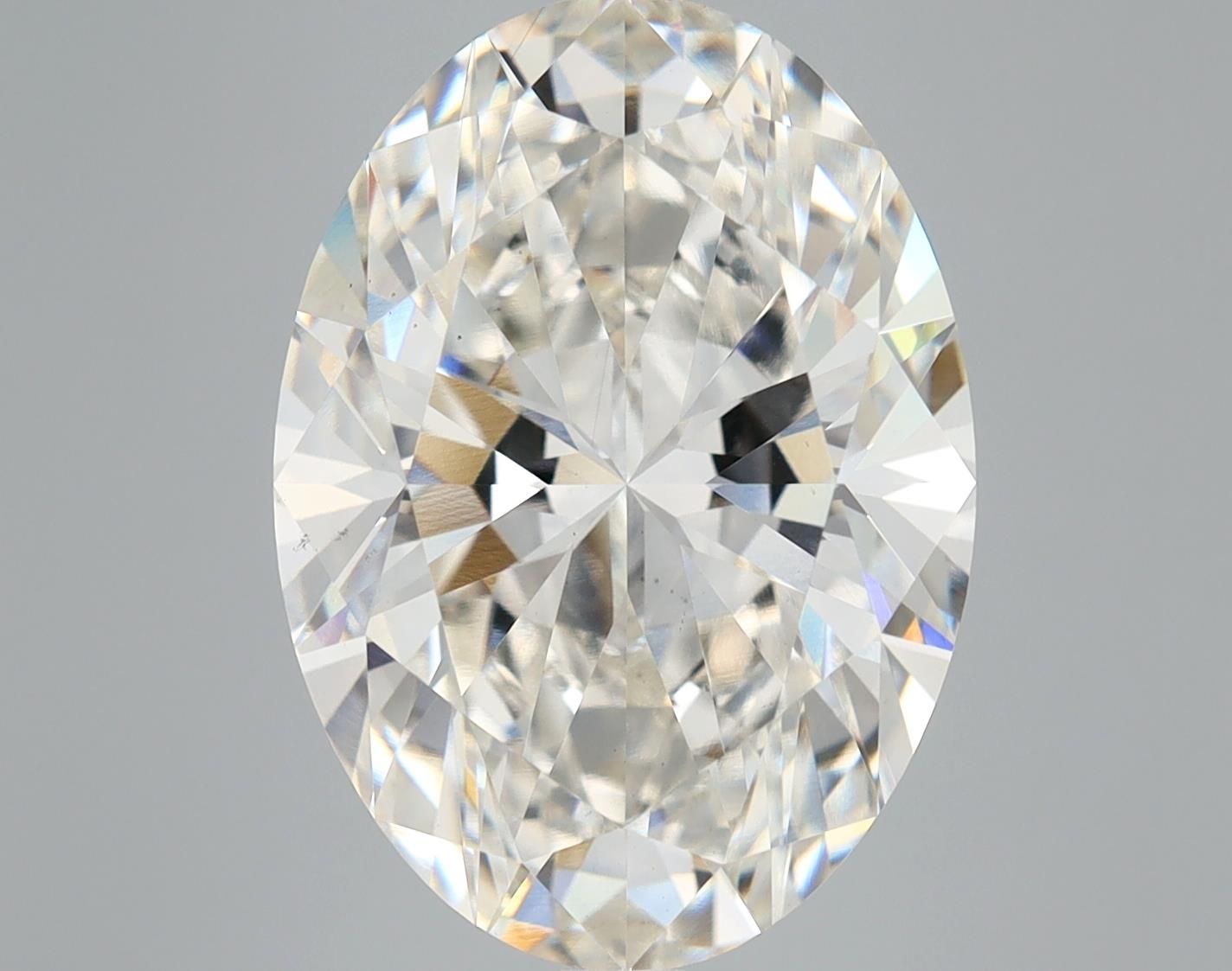 7.57 Carat H-VS1 Oval Lab Diamond