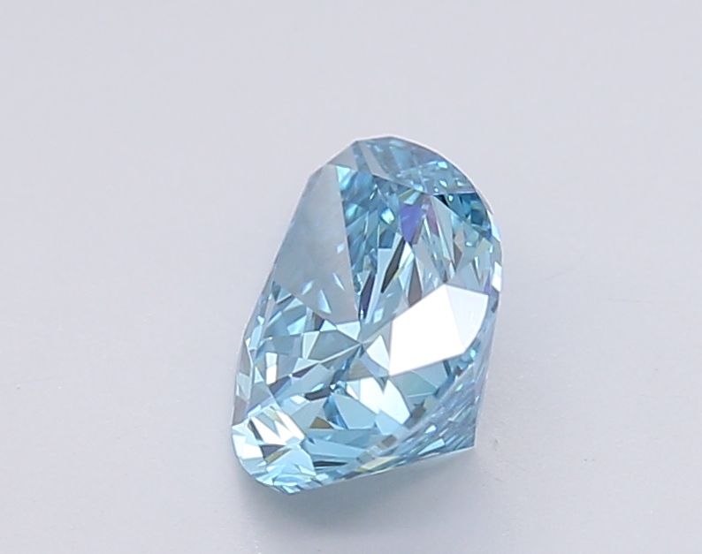 1.47 Carat Pear Cut Fancy Blue