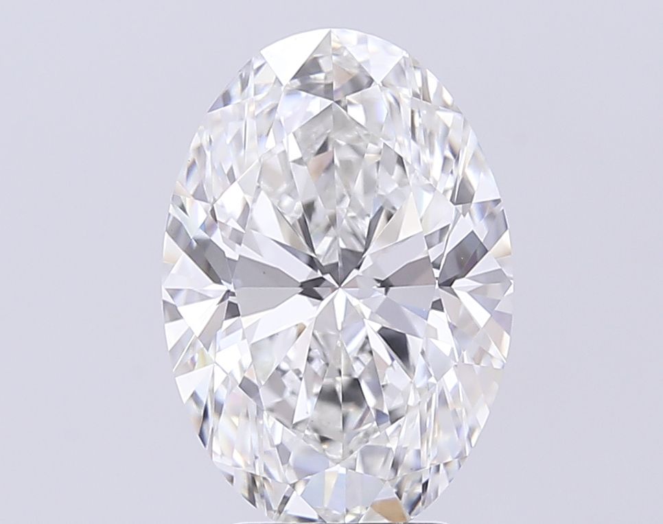 5.04 Carat F-VVS2 Oval Lab Diamond