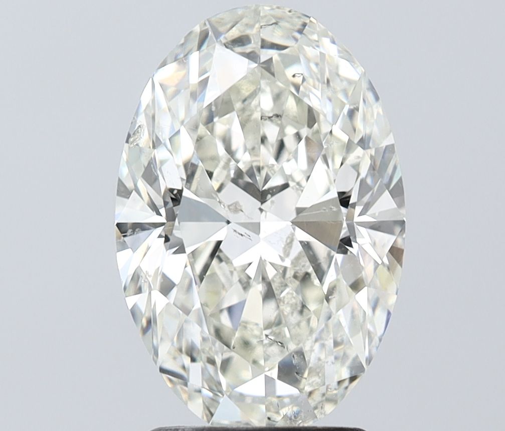 2.53 Carat J-SI1 Oval Cut Diamond