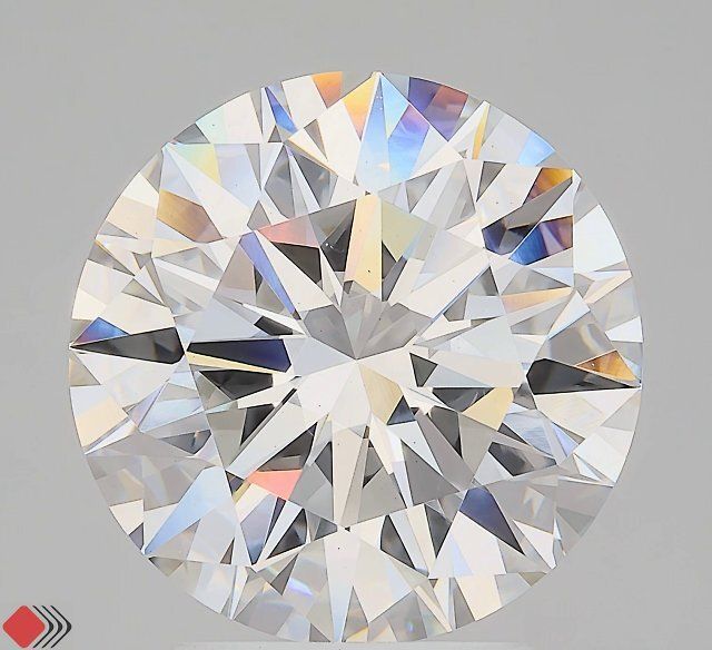 3.21 Carat F-VVS2 Round Lab Diamond