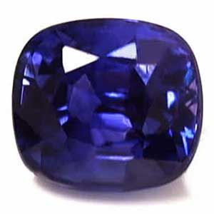 0.82 Carat Cushion Cut Purple Sapphire