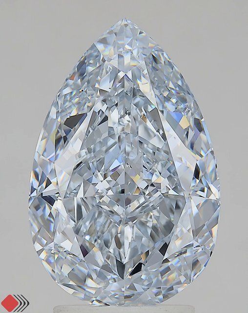 4.16 Carat H-VVS2 Pear Lab Diamond