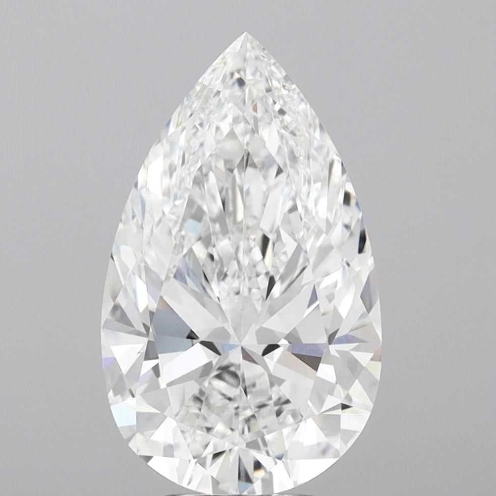 9.52 Carat E-VVS2 Pear Lab Diamond