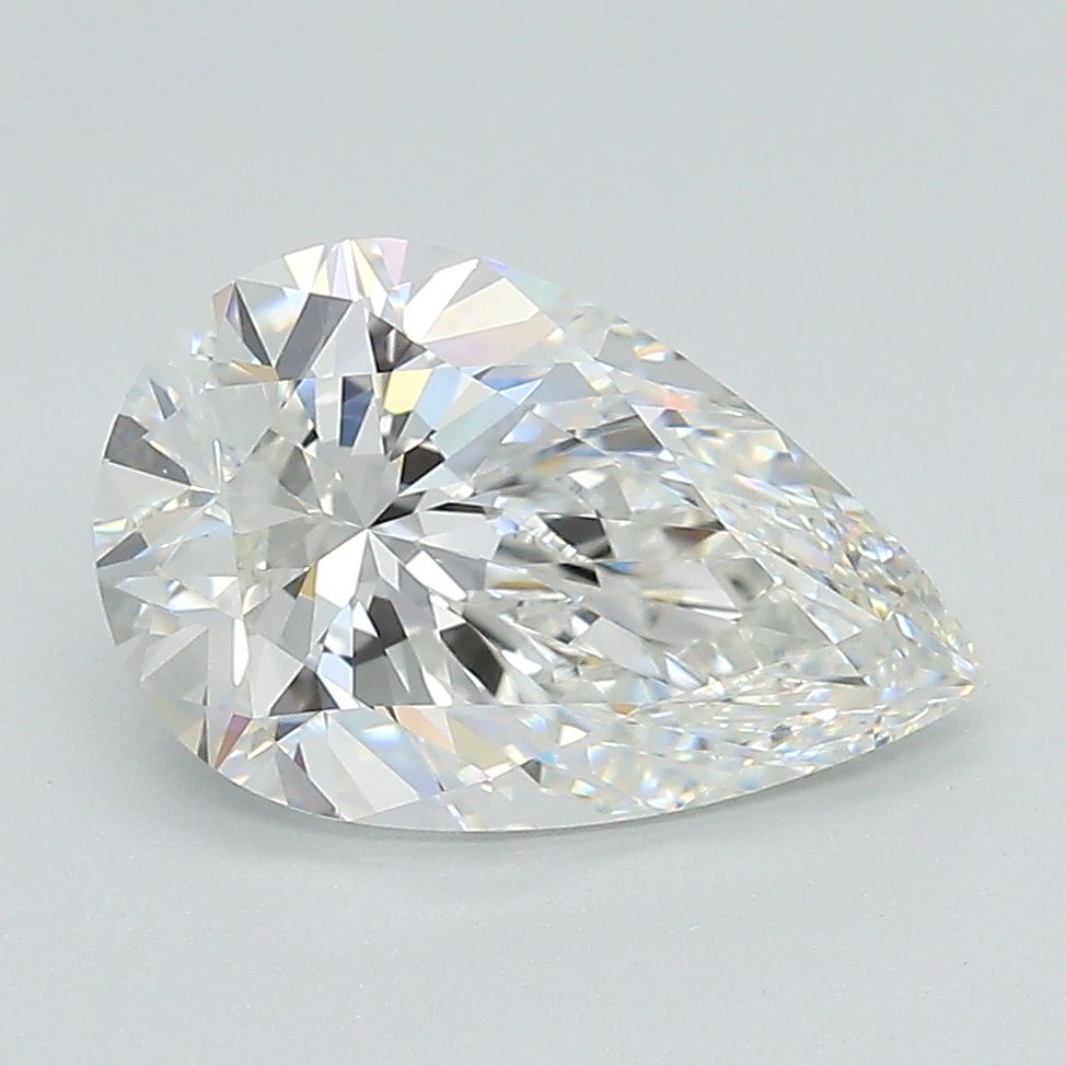 2.51 Carat F-VVS2 Pear Lab Diamond