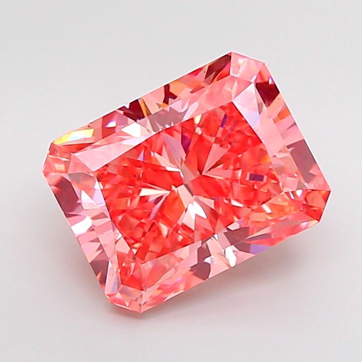 5.47 Carat Radiant Cut Fancy Pink