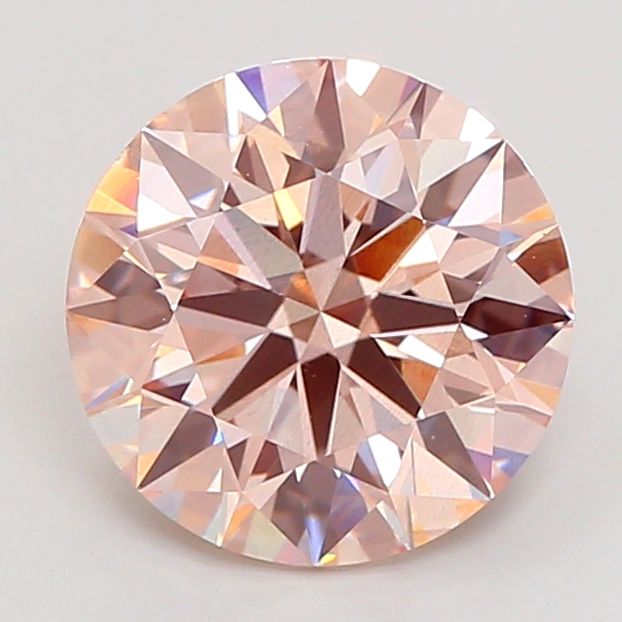 3.09 Carat Round Cut Fancy Pink