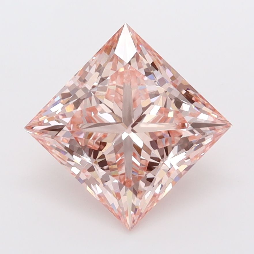 2.06 Carat Princess Cut Fancy Pink