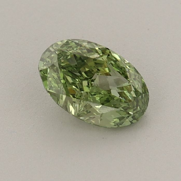 0.53 Carat Oval Cut Fancy Green