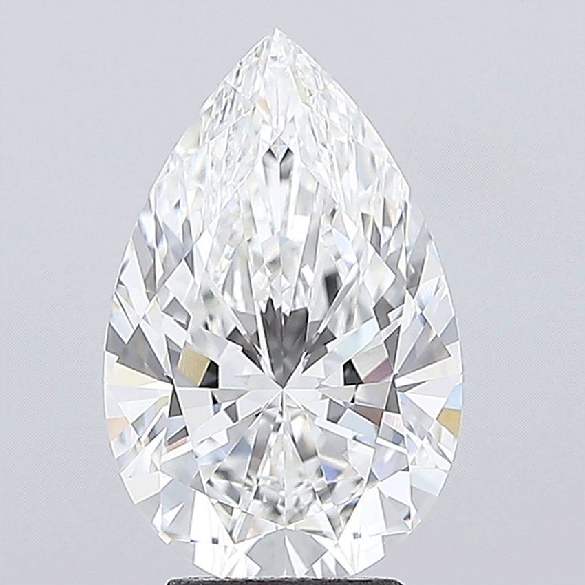 4.51 Carat F-VVS2 Pear Lab Diamond