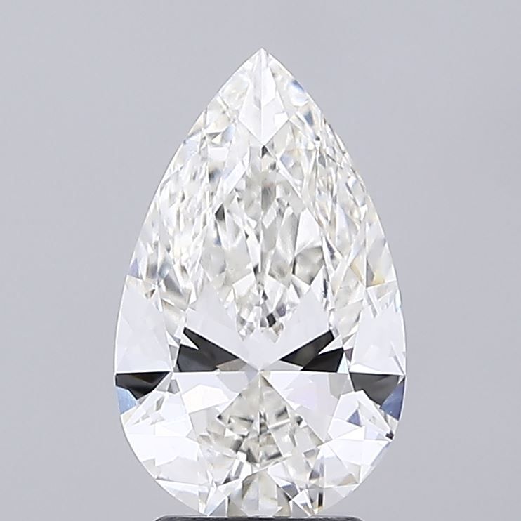 3.08 Carat H-VVS2 Pear Lab Diamond