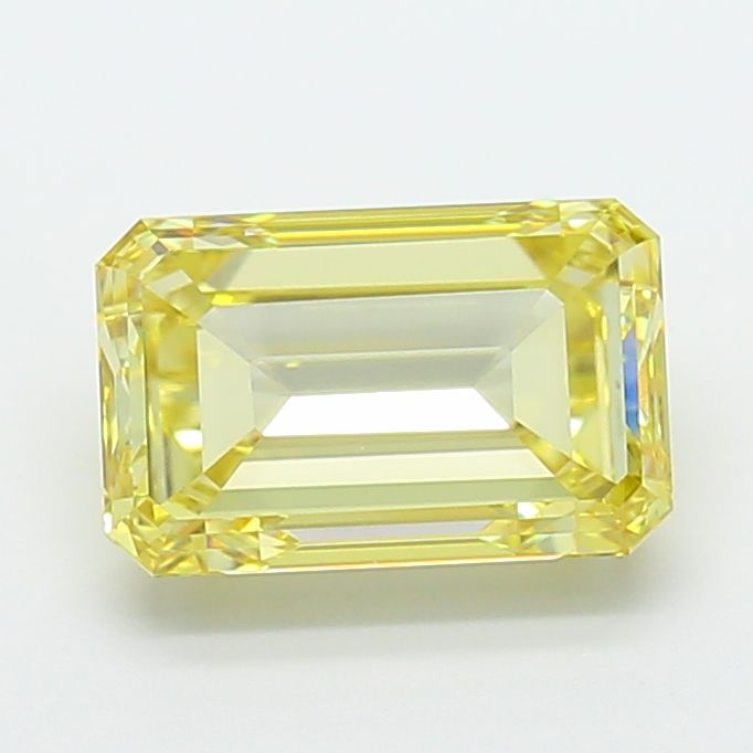 3.00 Carat Emerald Cut Fancy Yellow