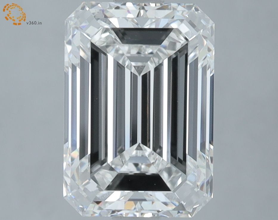 3.01 Carat F-VVS2 Emerald Lab Diamond