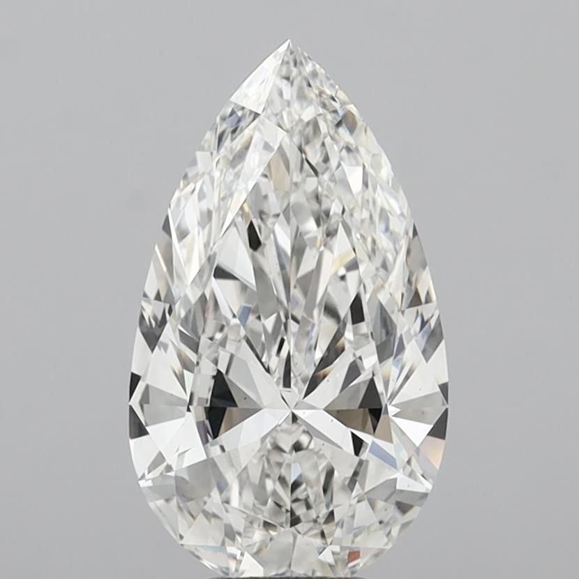 5.07 Carat F-VS2 Pear Lab Diamond