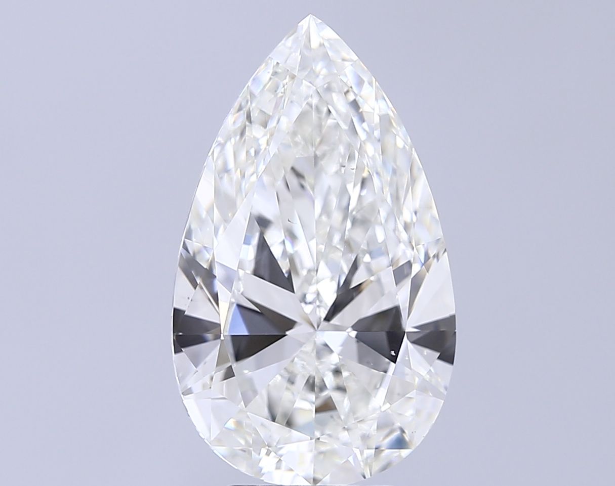 6.00 Carat G-VS1 Pear Lab Diamond