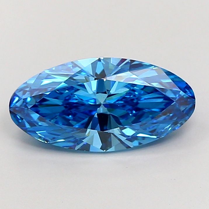 3.42 Carat Oval Cut Fancy Blue
