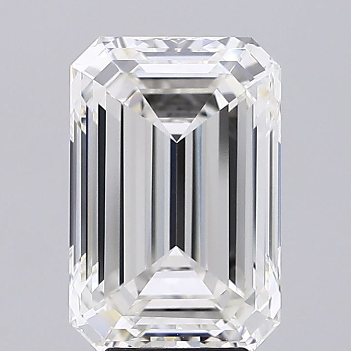 6.14 Carat G-VVS2 Emerald Lab Diamond