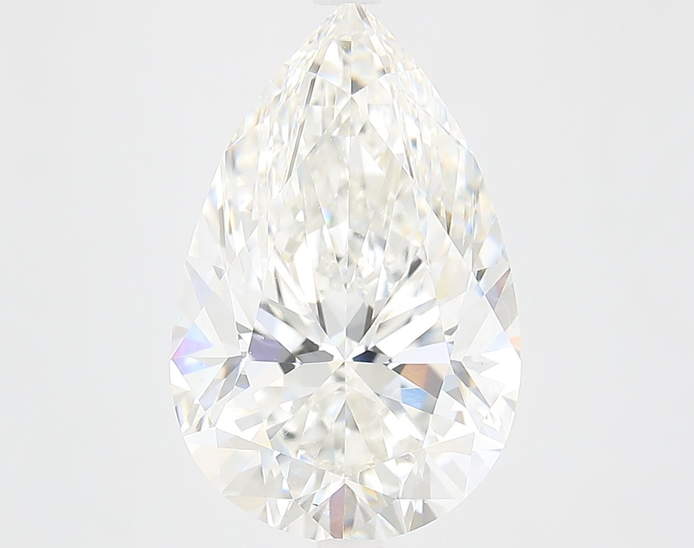6.45 Carat G-VS1 Pear Lab Diamond