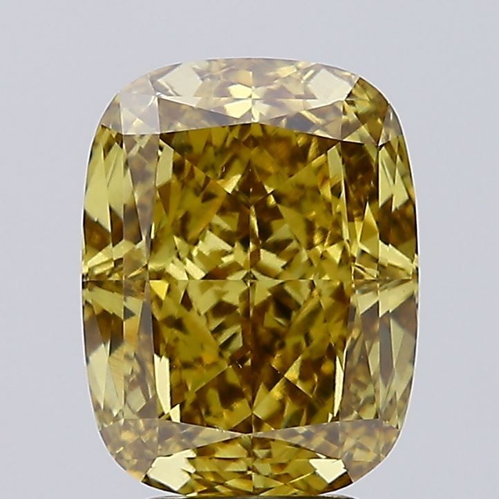 5.12 Carat Cushion Cut Fancy Yellow