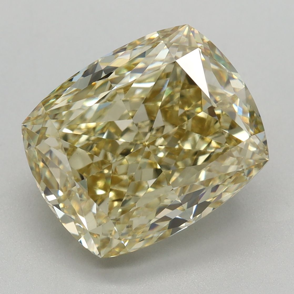 3.23 Carat Cushion Cut Fancy Yellow